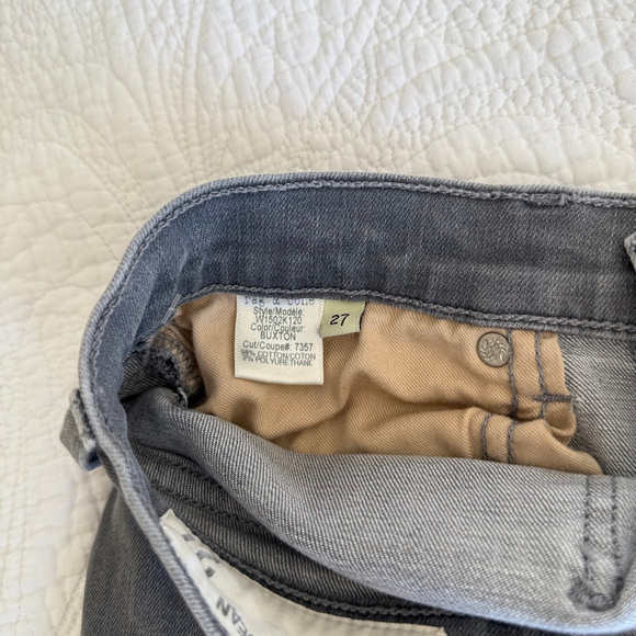 Rag & Bone Jean Skinny Buxton Grey Wash Women's Size 27 Stretch Denim Jeans - Picture 7 of 11